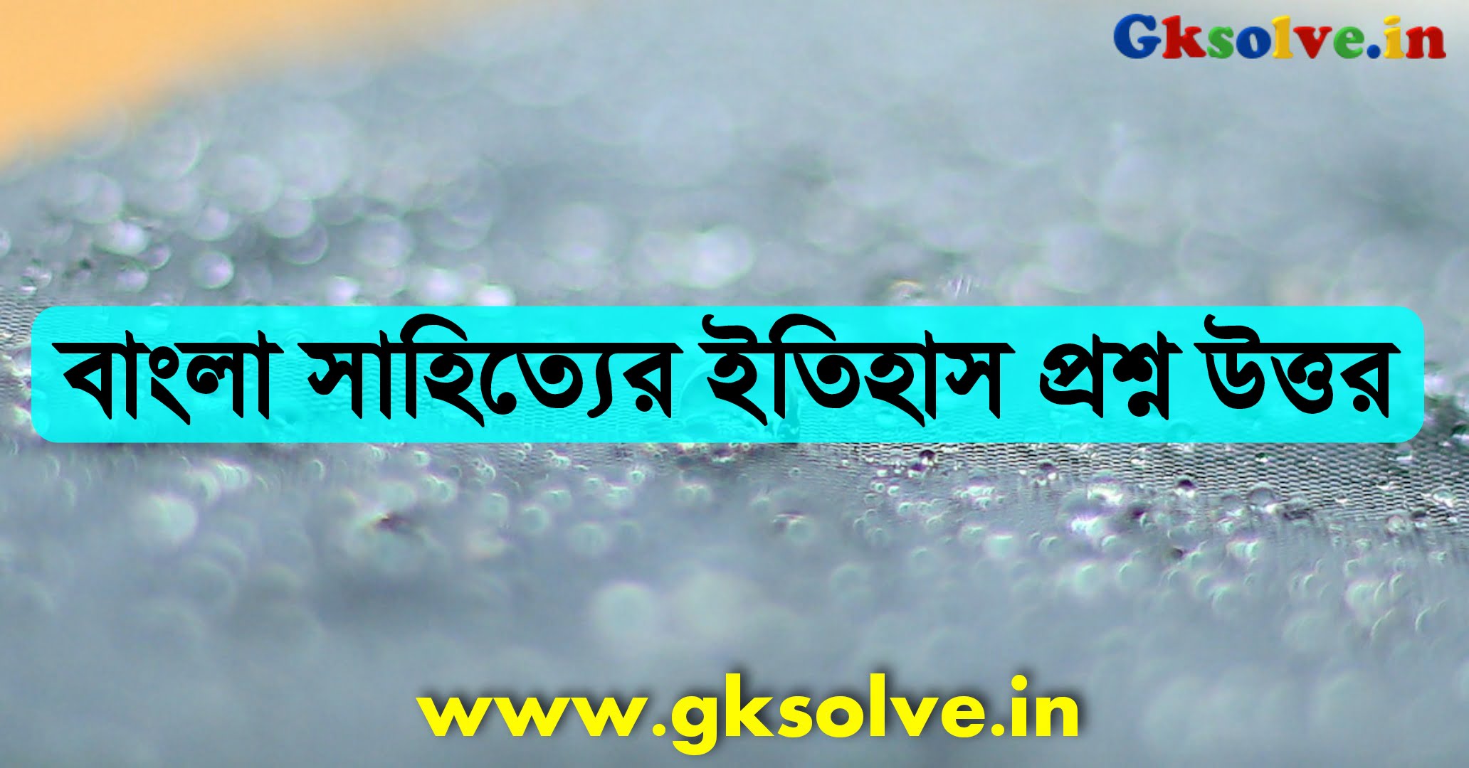 Bengali Literature Question Answers PDF